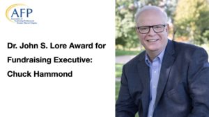 chuck hammond dr. john s. lore award for fundraiding executive